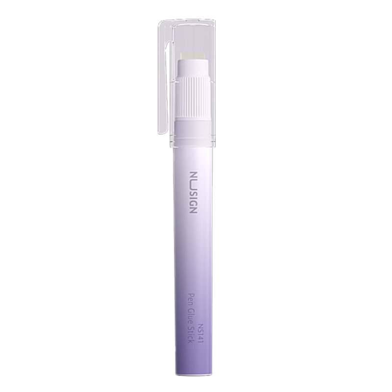 Deli Solid Glue Stick, High Adhesion, Formaldehyde-Free ACR Jelly Glue Stick, Children's Handcraft Pen-Shaped Stick, Aesthetically Pleasing Office Supplies, 1 Piece Pack, Grape Purple NS141