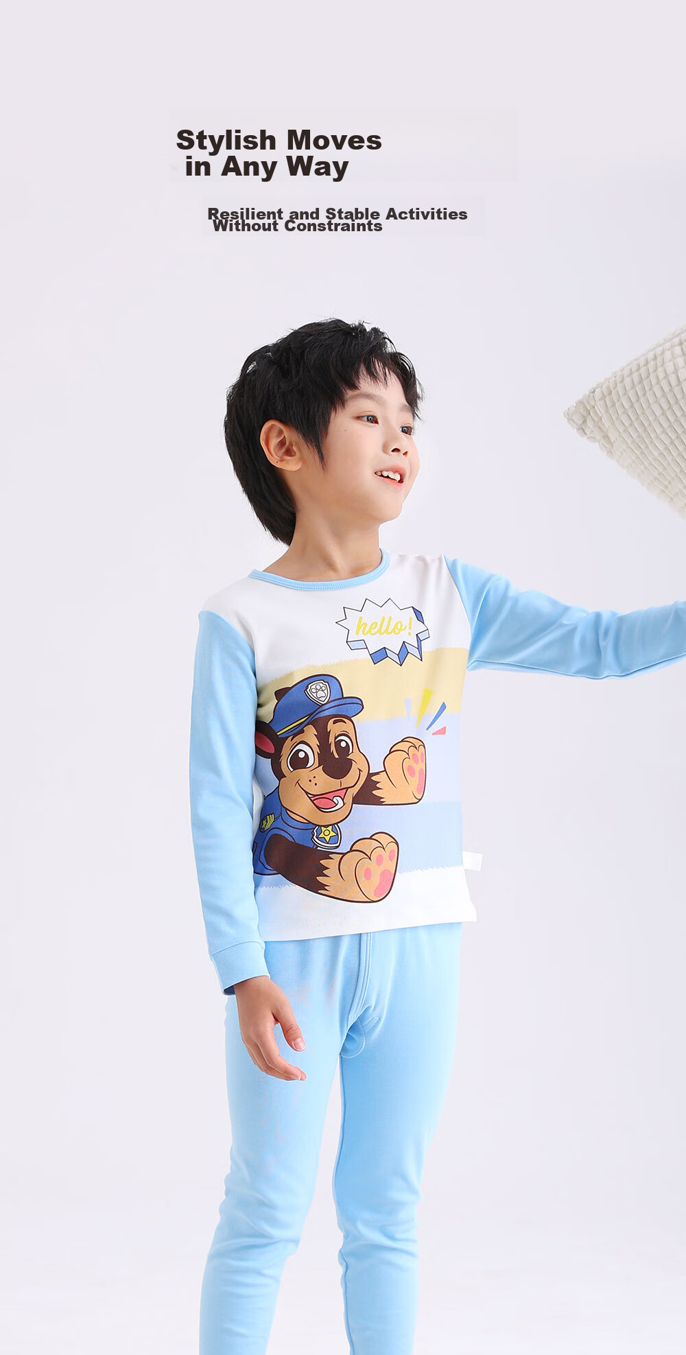 PAW PATROL Children's Autumn Underwear Set, Boys' Pajamas, Kids' Spring Loungewear, Girls' PA1837 120 2