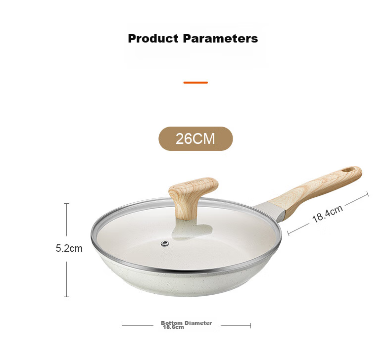 SUPOR Non-Stick Ceramic Coated 26cm Frying Pan, Oil-Gathering Steak Pan, Wear-Resistant, Induction Compatible 19