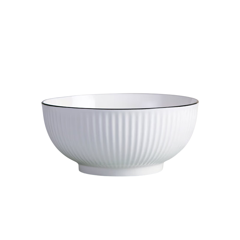 Haoya Underglaze Jingdezhen Ceramic Tableware, Noodle Bowls, Soup Bowls, Ramen Bowls, Moye 8-Inch Soup Bowls, Set of 2