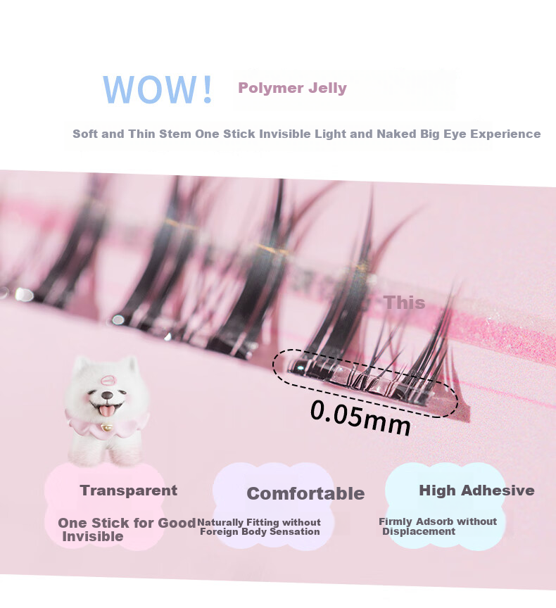 FLORTTE Glue-Free False Eyelashes, Segmented Self-Adhesive Eyelashes, Natural, Removable, Beginner-Friendly, Qixi 04# Natural Beauty 4