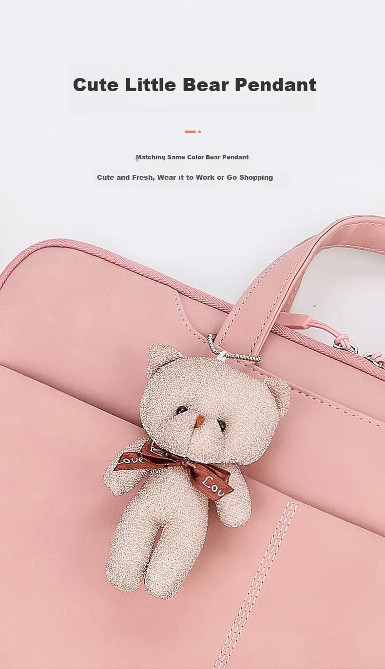 BRINCH Women's Handheld Laptop Bag, Suitable for 12/13.3-Inch Laptops, Large Capacity Lightweight Laptop Bag Compatible with Xiaomi And Huawei 6