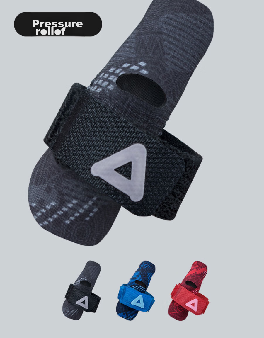 AQ Finger Immobilization Protective Sleeve for Sports, Basketball, Volleyball, Black And Red Dragon Scale Pressure-Fit Model, Single Pack B30928L/XL 20
