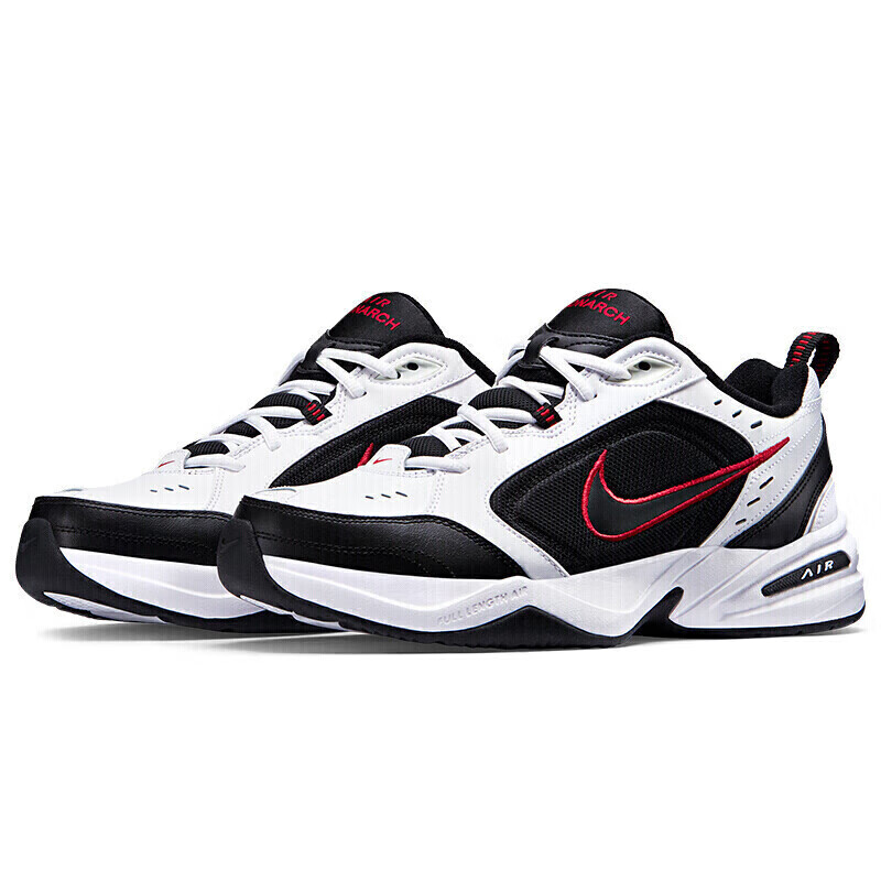 NIKE Men's Training Shoes, Dad Shoes MONARCH IV Sneakers, 415445-101 White/metallic Silver, Size 40