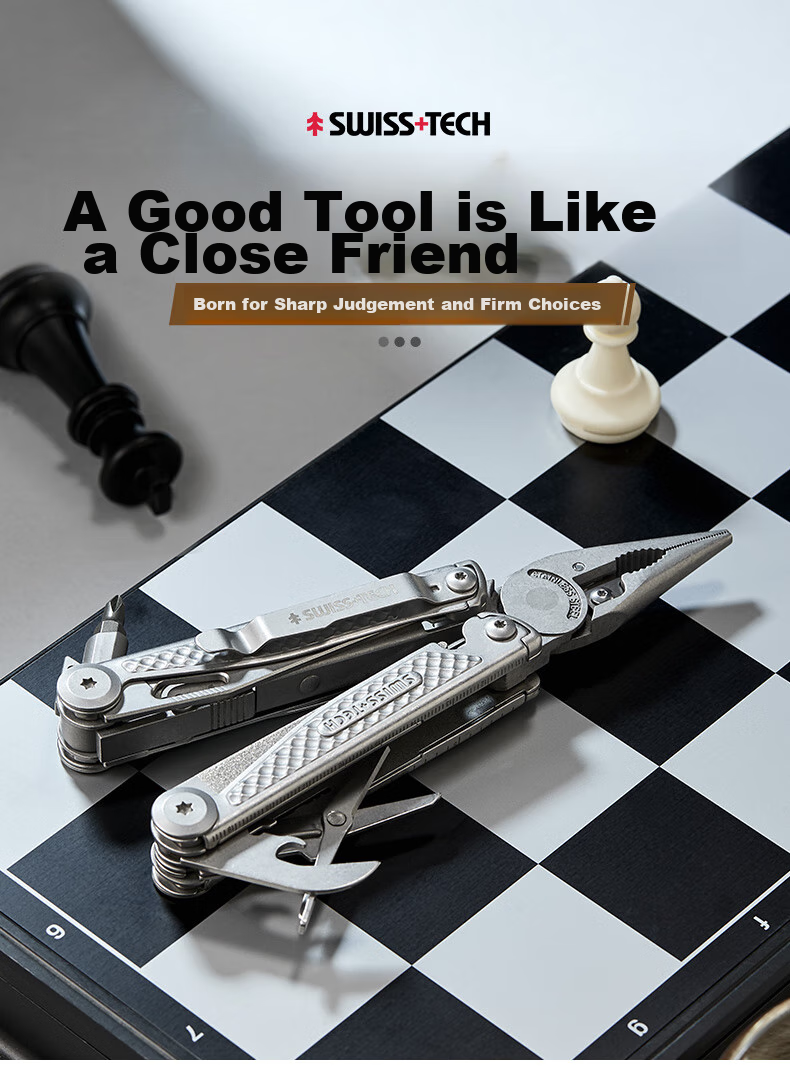 SHEFFIELD Swiss Technology Multifunctional Pliers, Outdoor Folding Knife, Portable Emergency Scissors, Wilderness Survival Equipment 5