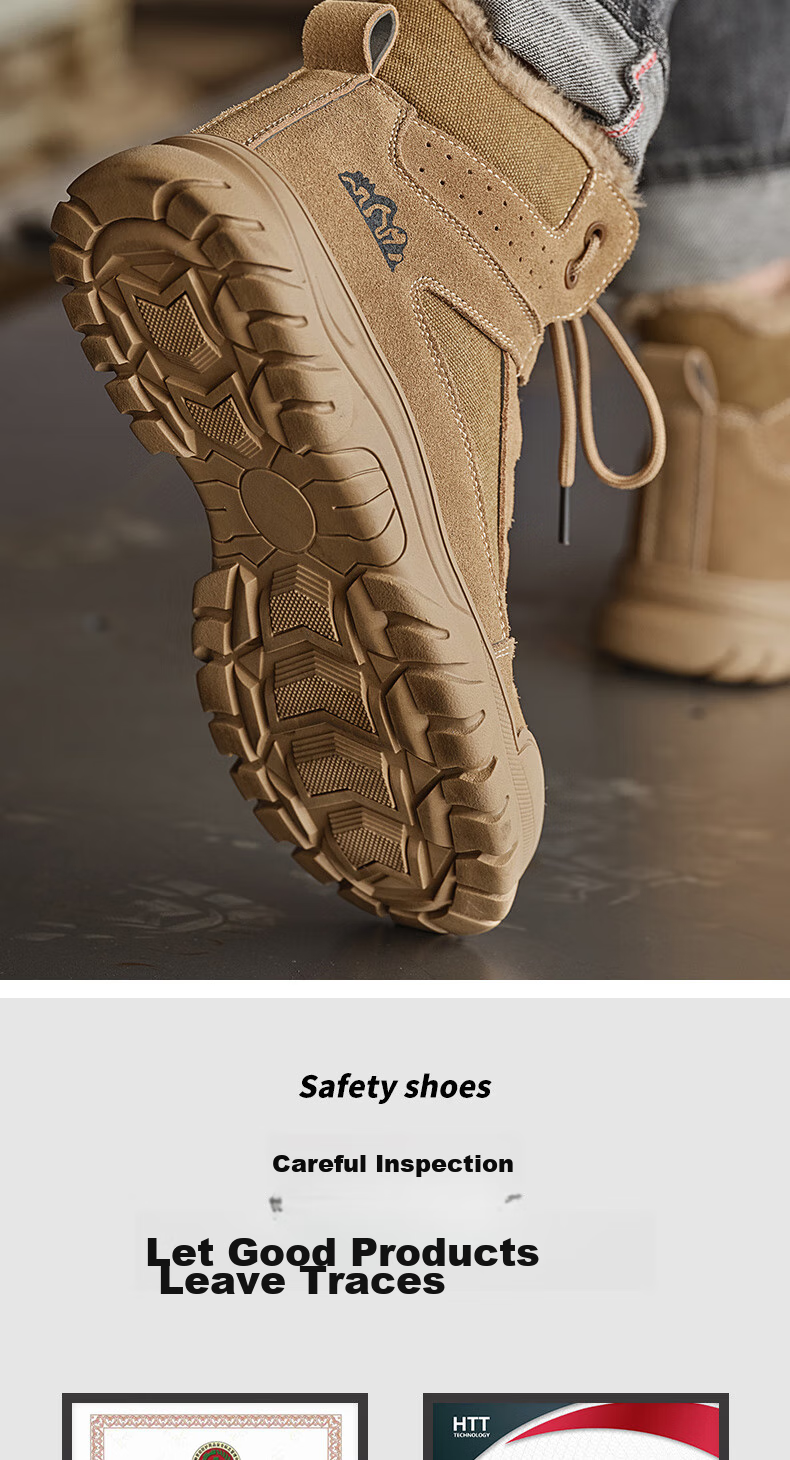 LAOGUANJIA Men's Safety Shoes, Anti-Smashing, Puncture-Resistant, 10KV Insulated Electrician Shoes, High-Top Work Safety Shoes 318 Size 36 10