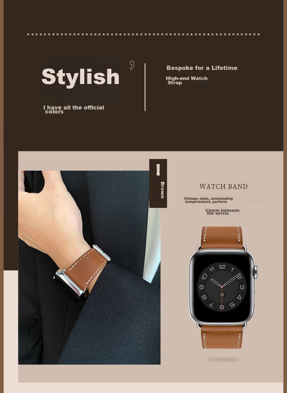 Weiqiantu [Genuine Leather Watch Strap] Compatible with Apple Watch Series 12/11, Genuine Leather Apple IWatch Series 12/11/10/9 Strap SE3/ultra4/3/2 for Men And Wome 20