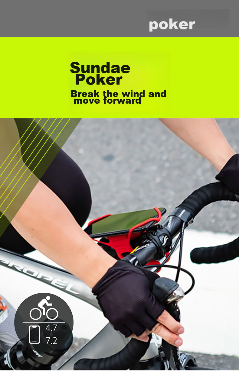 Bone Bicycle Phone Mount for Road And Mountain Bikes, Cycling Navigation Handlebar Stand with Soft Silicone Anti-Shock Desig 3