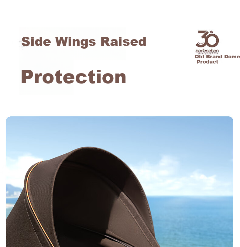 BabyGood V16MAX Yunqi Sand Stroller Large Wheel High Landscape One-Click Folding Sit and Recline Baby Stroller 12