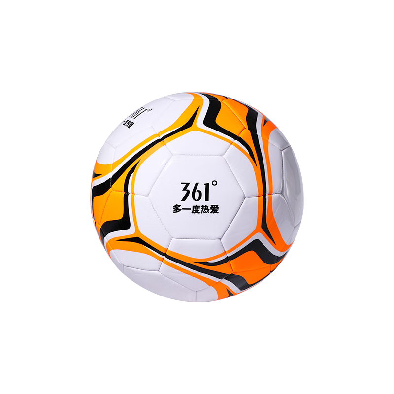 361° Soccer Ball for Children Size 4, Adults, Middle School Entrance Exam Standard, Competition Training, Youth Indoor And Outdoor Wear-Resistant Football, Orange And Black