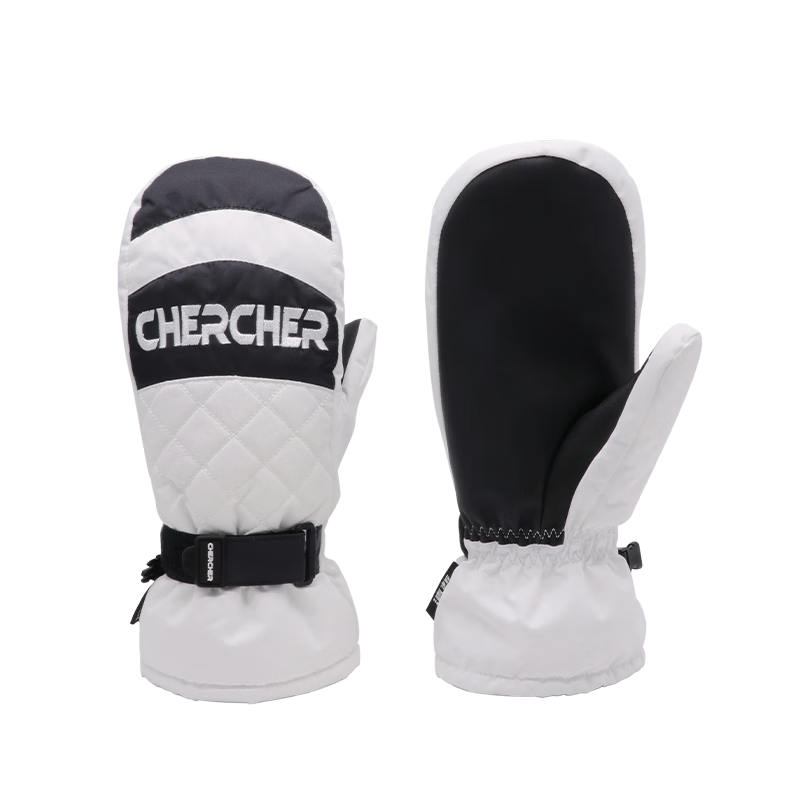 CHERCHER Ski Gloves Unisex Touchscreen Thickened Fleece Warm Winter Mountaineering Sports Cycling G-1002-M