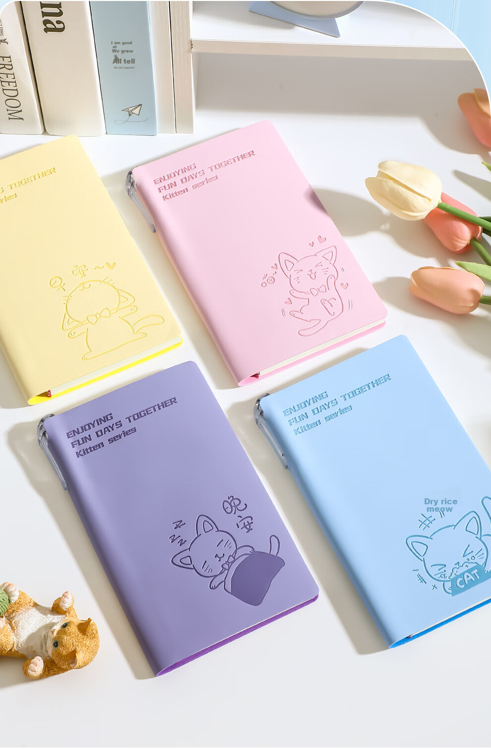 Zuolanzhe A6 Pocket Notebook, Small Notebook with High Aesthetic Value, Cute And Portable, for Exam Preparation, Student And Teacher Memo Pad, Soft Leather Portable Notebook, Stationery Customization, Pink 13