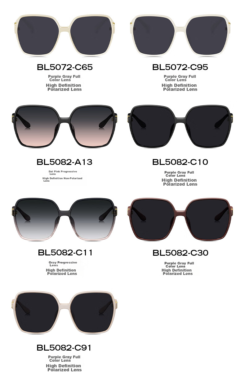 BOLON Elegant UV Protection Large Frame Sunglasses for Driving, Polarized Sunglasses for Women, Gift BL5082C30 9