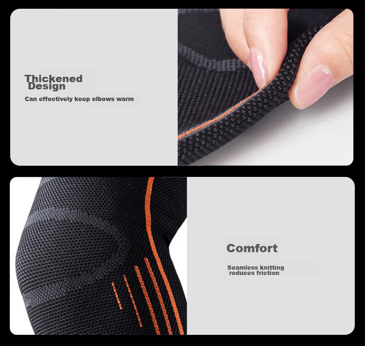 LAC Elbow Guard Sports Brace for Men And Women, Basketball Badminton Tennis Fitness Thickened Joint Support Wristband Upgraded Version Single Pack Size L 7