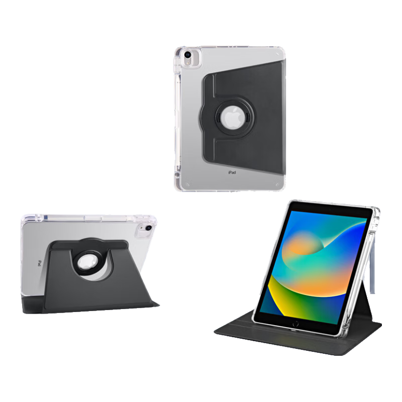 Snowkids IPad Case, 2025 Model Air 11-Inch M3 Chip Air 7 5th Generation Tablet, Rotating Stand Compatible with Apple 10.9-Inch 2024/22/20 Models, Protective Cover