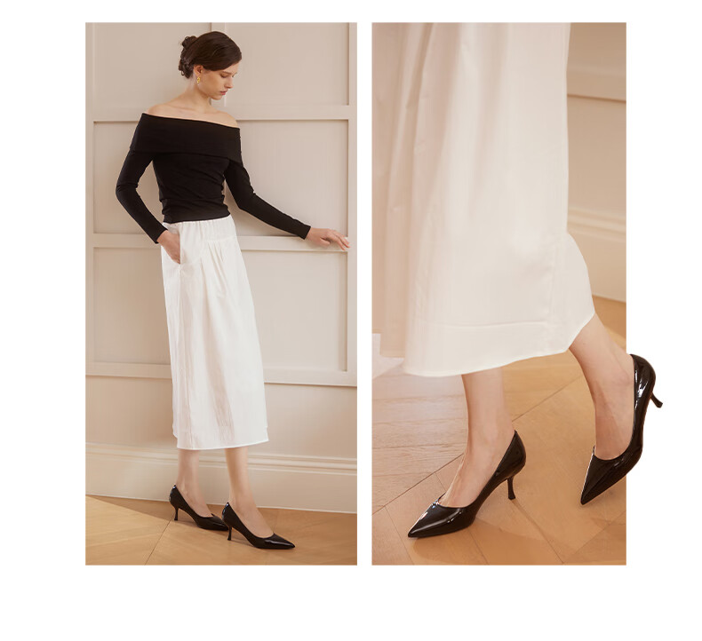 73Hours Celebrity-Inspired Women's Shoes, Brittany Professional High Heels, Wedding Shoes, Shallow-Mouth Pumps, Soft-Soled Comfortable Women's Shoes 3