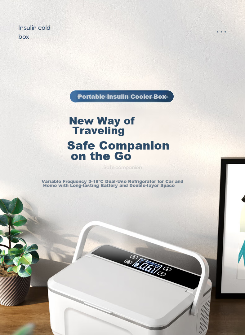 Chaoguo Insulin Cooler Box, Portable Mini Refrigerator, Car Fridge, Growth Hormone Medicine Storage Cooler 1