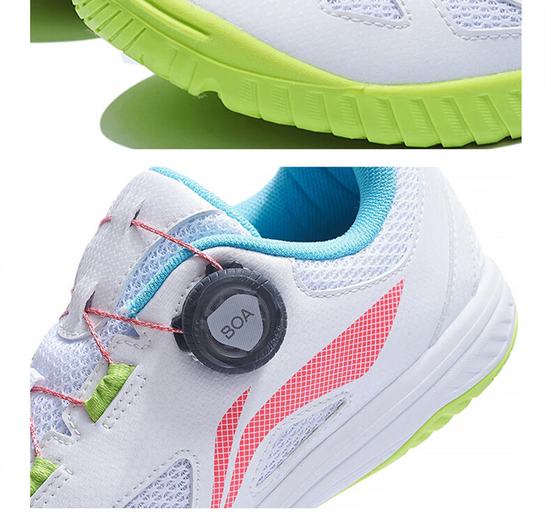 Li-Ning Table Tennis And Badminton Shoes, MAGE ESS Series Professional Sports Shoes, Unisex Ball Star Training Shoes, Size 37 8