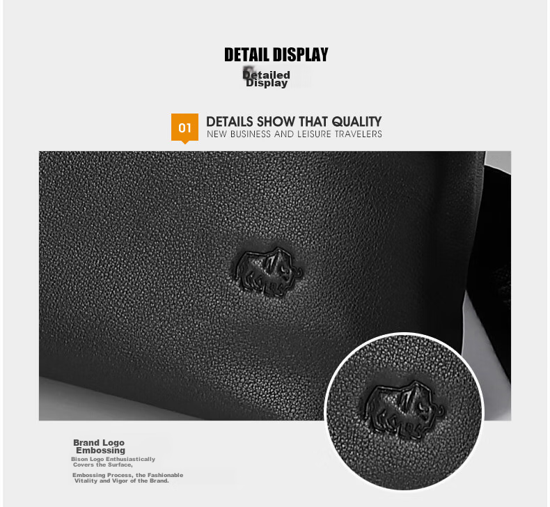 Meizhouyeniou Shoulder Bag, Men's Crossbody Bag, Casual Genuine Leather Men's Bag N2357-1B Black, Birthday Gift for Boyfriend 29