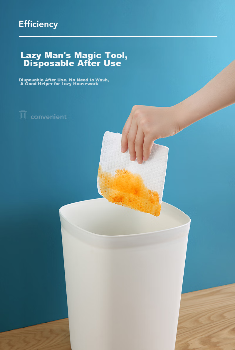 LYNN Lazy Person's Wipes 20*20cm [200 Sheets] Disposable Wipes Dishwashing Cloths Kitchen Paper Towels Kitchen Wipes 5