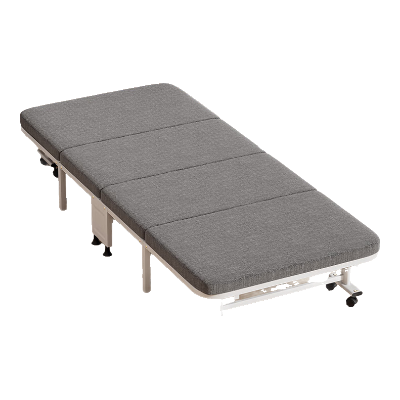 Wenna Folding Bed, Single Nap Bed for Office, Hard Board Bed, Military Cot, Hospital Accompanying Bed, Hard Four-Fold Bed 8070Y