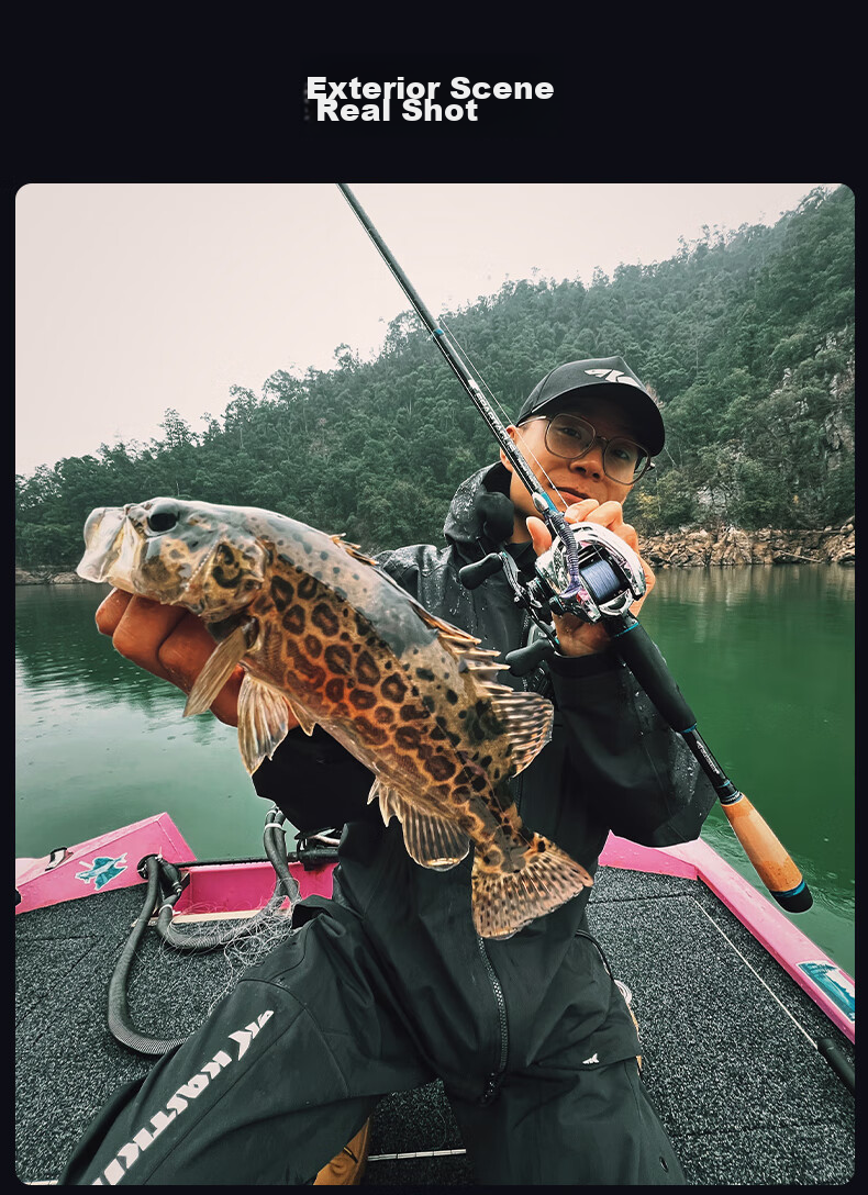 KastKing Spinning Rod, Long-Distance Casting Rod for Bass And Mandarin Fish, Powerful Fishing Rod with Fuji Guide Rings 15