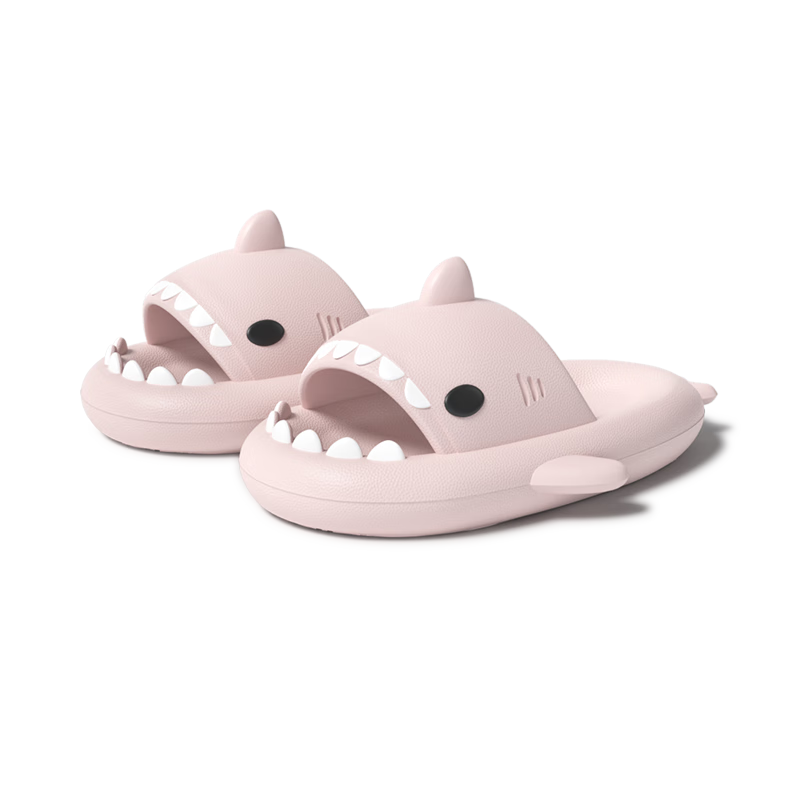 Chikoku Shark Slippers for Men, Summer Home Thick-Soled Indoor EVA Non-Slip Couple Sandals for Women, Summer Outdoor Wear