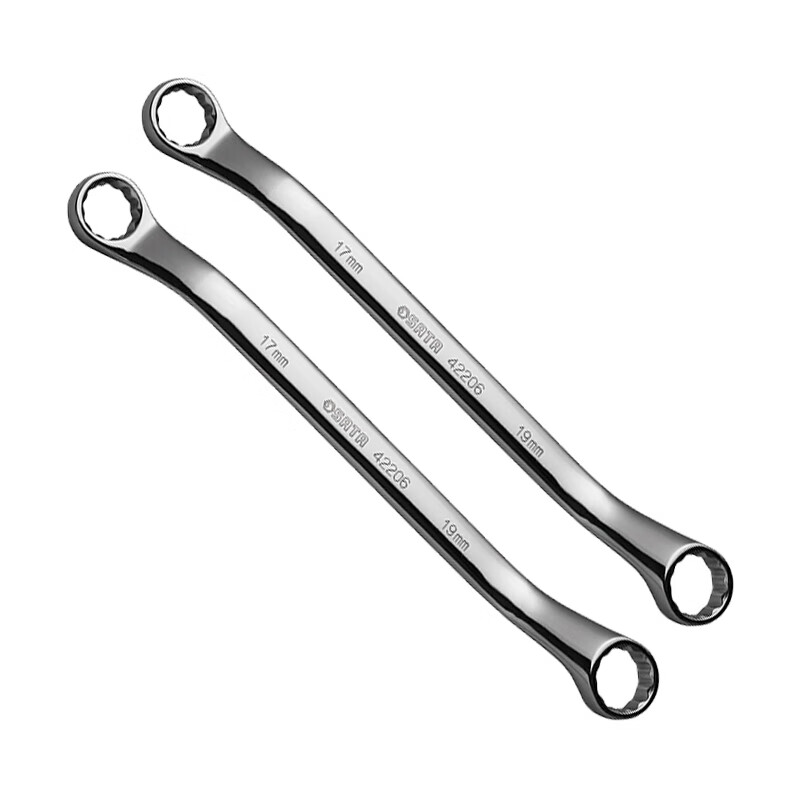 SATA Fully Polished Double-Ended Box Wrench 14x17mm 42205