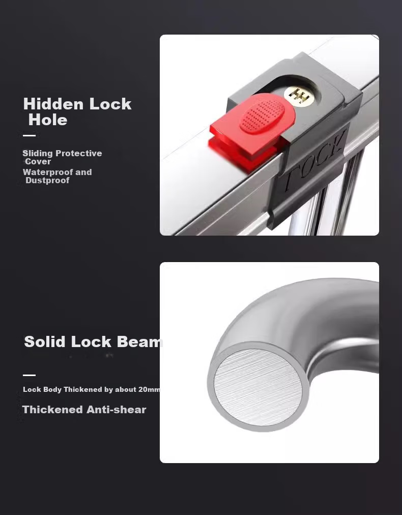 Phoenix U-Shaped Lock Motorcycle Lock Electric Bike Lock Bicycle Anti-Theft Lock Single Bike Hydraulic Cutter U-Shaped Lock 15