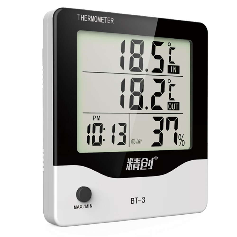 Elitech Laboratory Temperature and Humidity Meter Industrial Digital High-Precision Thermometer with Alarm BT-3-01