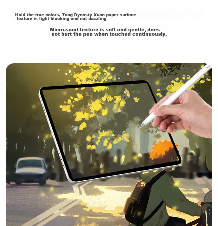 ESCASE Huawei MatePad Pro 11 Magnetic Paper Film, 2022/2024 Model Writing Stylus, Removable Drawing Film, Magnetic Drawing Film, Frosted Kent Film [Reusable] 9