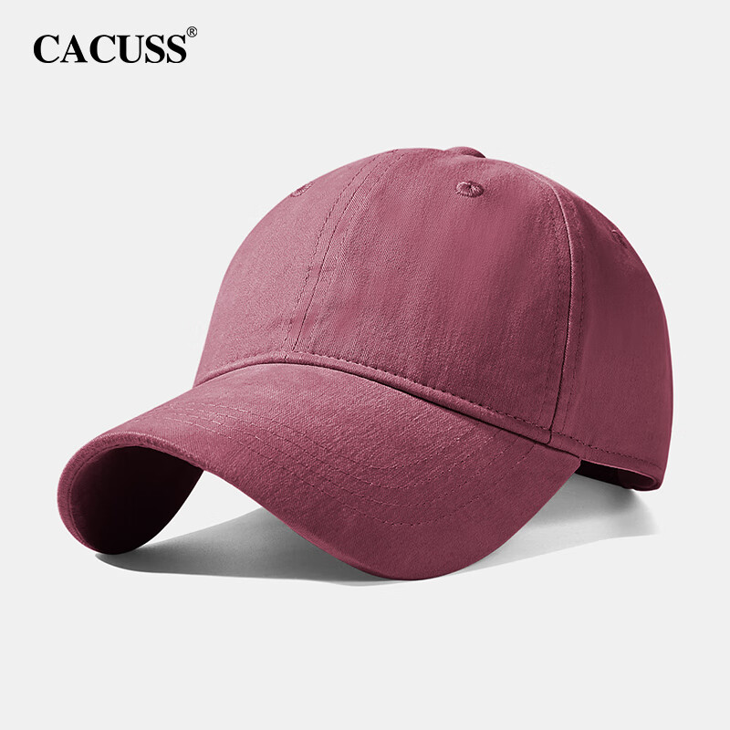 CACUSS Baseball Cap for Women, All-Season Casual Solid Color Korean-Style Soft Top Visor Cap for Men, Outdoor Versatile Sun Protection Hat