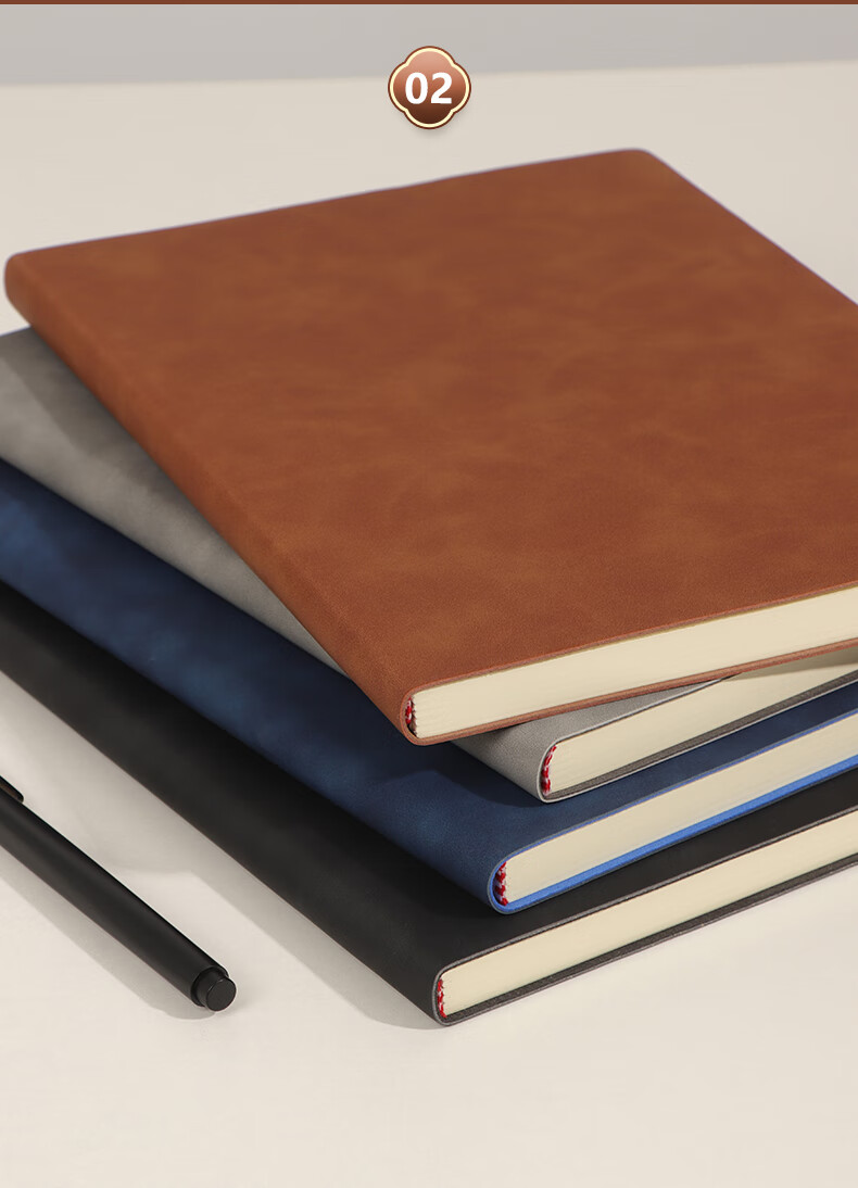 TENGXIONG [Lowest Price Online] Business Notebook A5 Thick B5 Journal, Sheepskin Cover Diary, Soft Cover Notebook for Office Work And Meeting Notes, Customizable Stationery 11