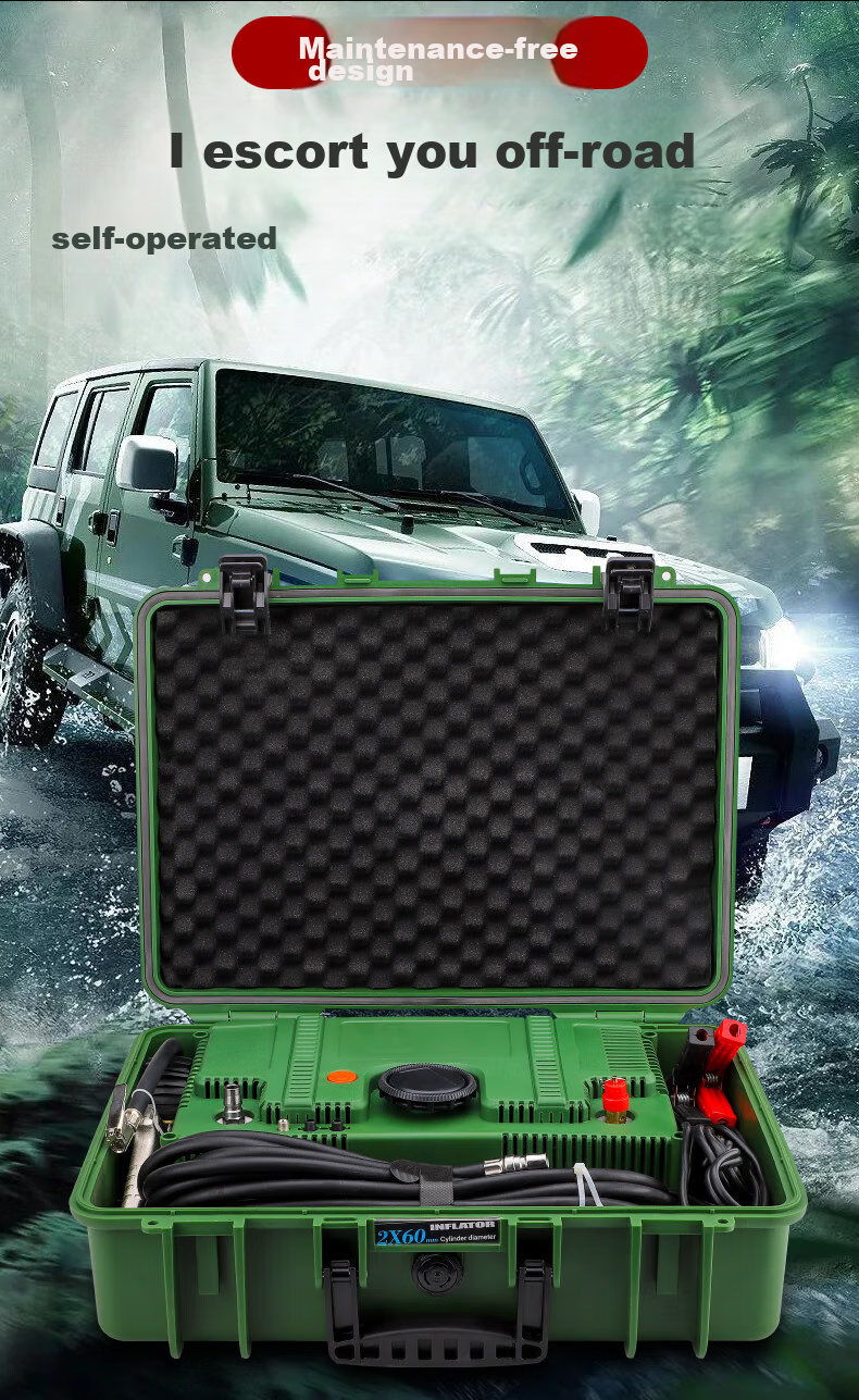 Kulaipu High-Power Dual-Cylinder Digital Display Air Pump for Trucks And Off-Road Vehicles (Dual 60 Cylinder Digital Model) 4