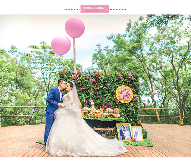 Jingtang 36-Inch Large Balloon, Colorful Thickened, for Baby's First Birthday Decoration, Outdoor Use, Xiaohongshu Photo Props, 5 Pieces 8