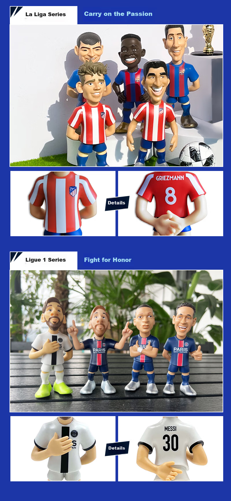 Minix Collectibles Erling Haaland Football Player Figurine Birthday New Year Gift for Boys Model Soccer Action Figure 5