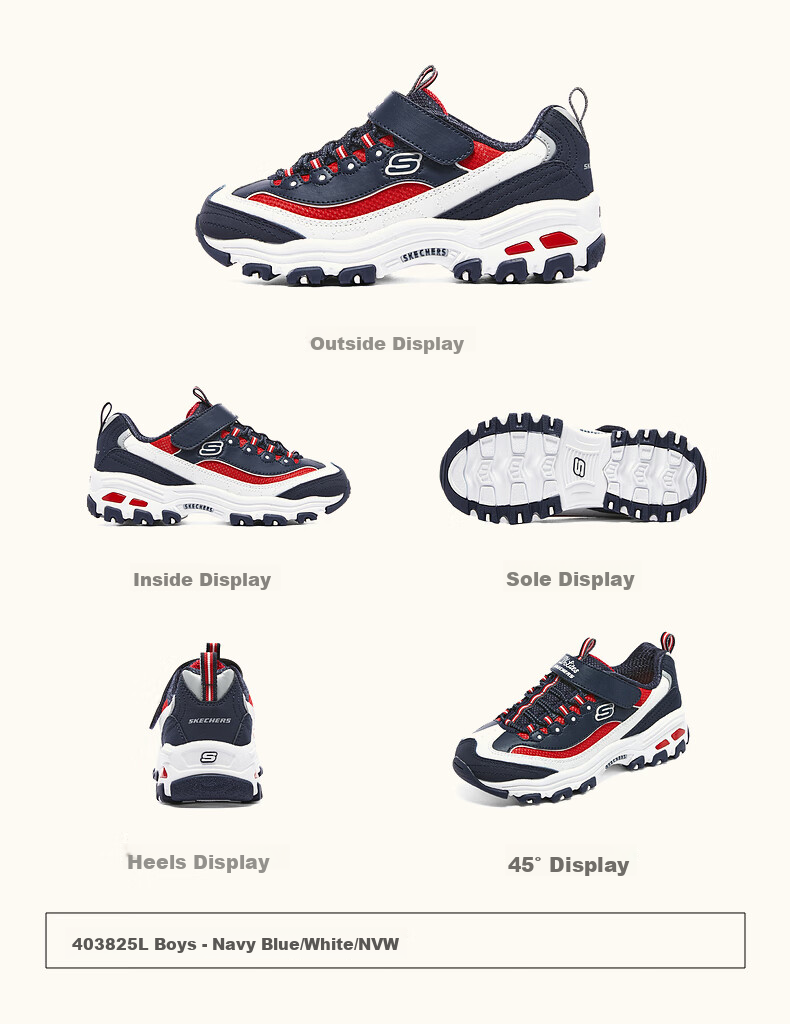 Skechers Kids' Self-Owned Milk Tea Bear Children's Shoes Autumn and Winter Girls' Sports Shoes Big Kids' Running Shoes Panda Shoes 302526L 45
