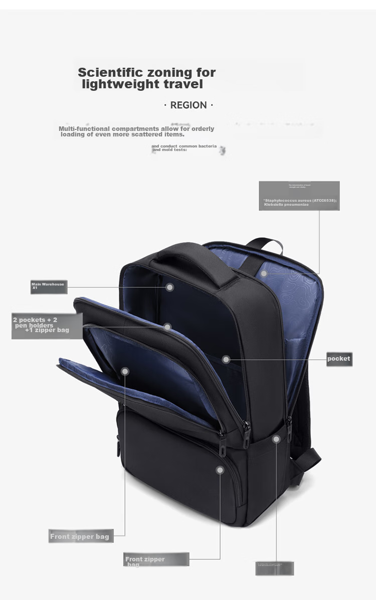 GOLF Backpack for Men, Business Travel Bag, 15.6/16 Inch Laptop Bag, Water-Resistant, Suitable for Business Trips And Commuting, Men's Backpack 8