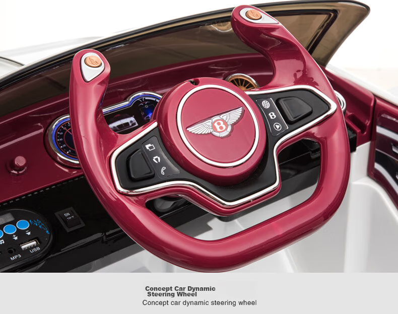 BeRica Children's Electric Car, Four-Wheel Vehicle, Authorized by Bentley, Remote Control Toy Car for Boys And Girls, Rideable, Baby Gift 33