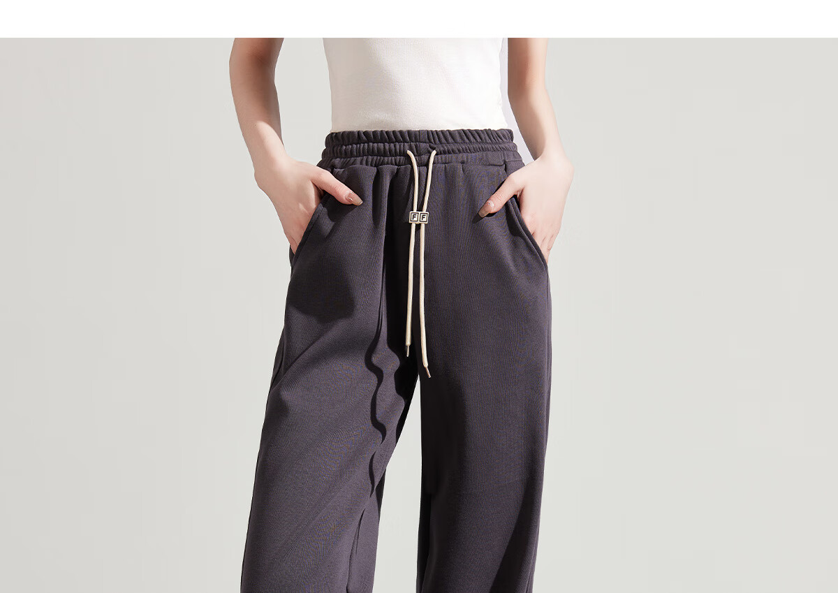 Halo Queen Women's Joggers with Elastic Waistband And Drawstring, Casual Pants for Spring And Autumn, Loose-Fitting Slimming Sweatpants H13QR1953 26
