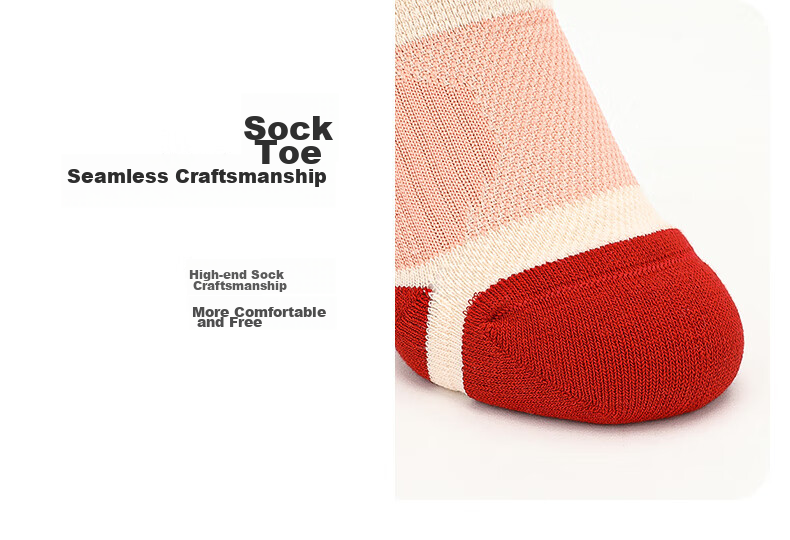 TFO Competition-Grade Outdoor Socks, Comfortable And Durable Sports Running Socks, Hiking And Mountaineering Socks 2202395, Women's Red 18