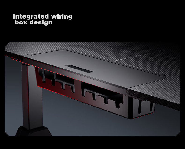 AOFENG A4Pro Gaming Desk Solid Wood Electric Height Adjustable Computer Desk Office Desk Black 1.8*0.8m 17