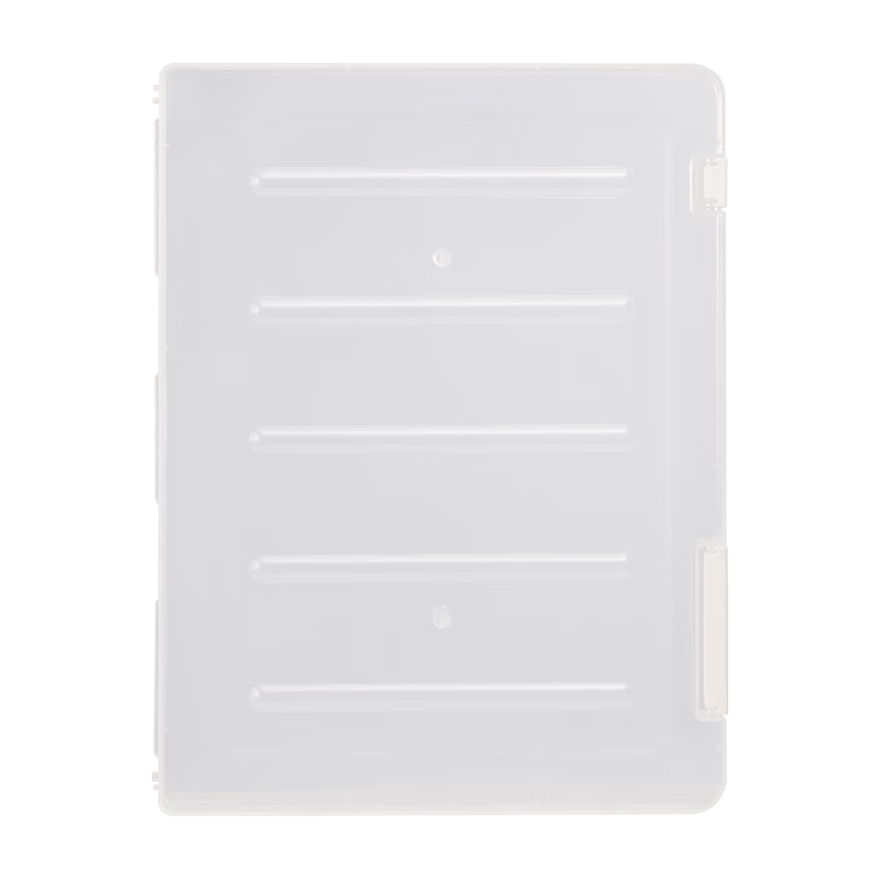 TIANSE A4 Transparent File Box, 20mm Document Box, Transparent ID Photo Storage Box, Waterproof Organizer Box for Office Supplies, TS-314