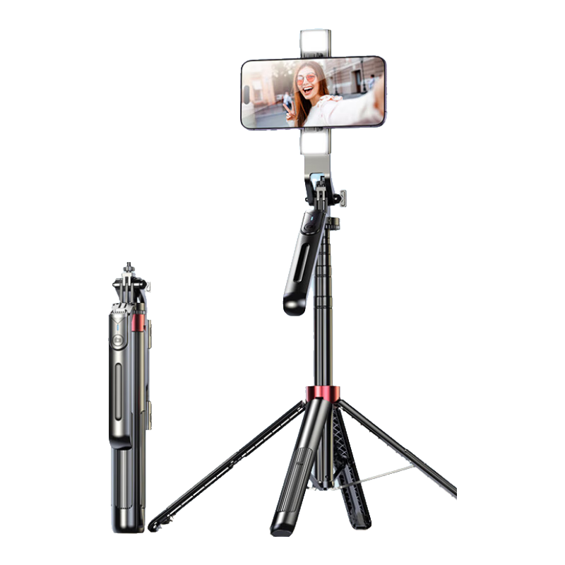Shuotu Selfie Stick, Mobile Phone Tripod, Extendable Travel Photography Gadget, Gimbal with 360-Degree Rotation, Floor Stand, Fully Automatic Multi-Purpose Live Streaming Desktop Anti-Shake Portable Bluetooth Bracket