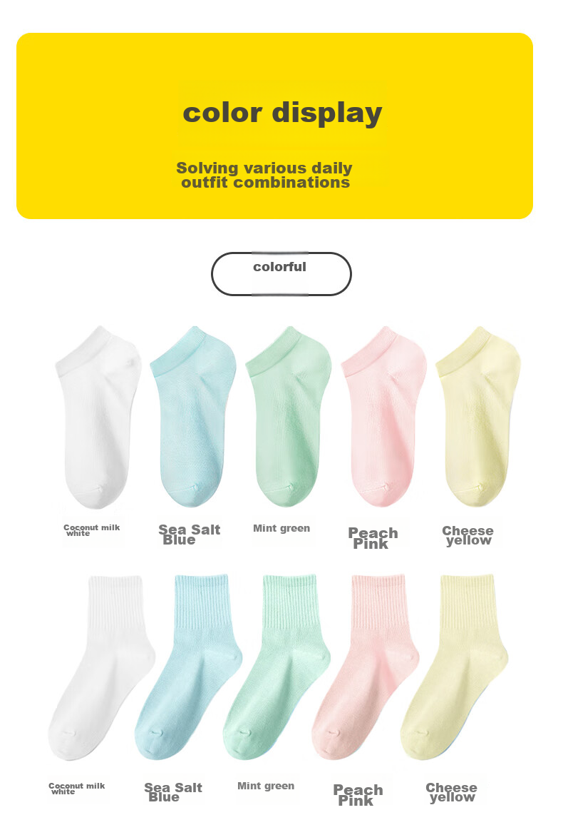 JOYTOUR Disposable Compression Socks for Men And Women, Business Travel Portable Accessories, White Mid-Calf Socks for Men, 5 Pairs Per Pack 12