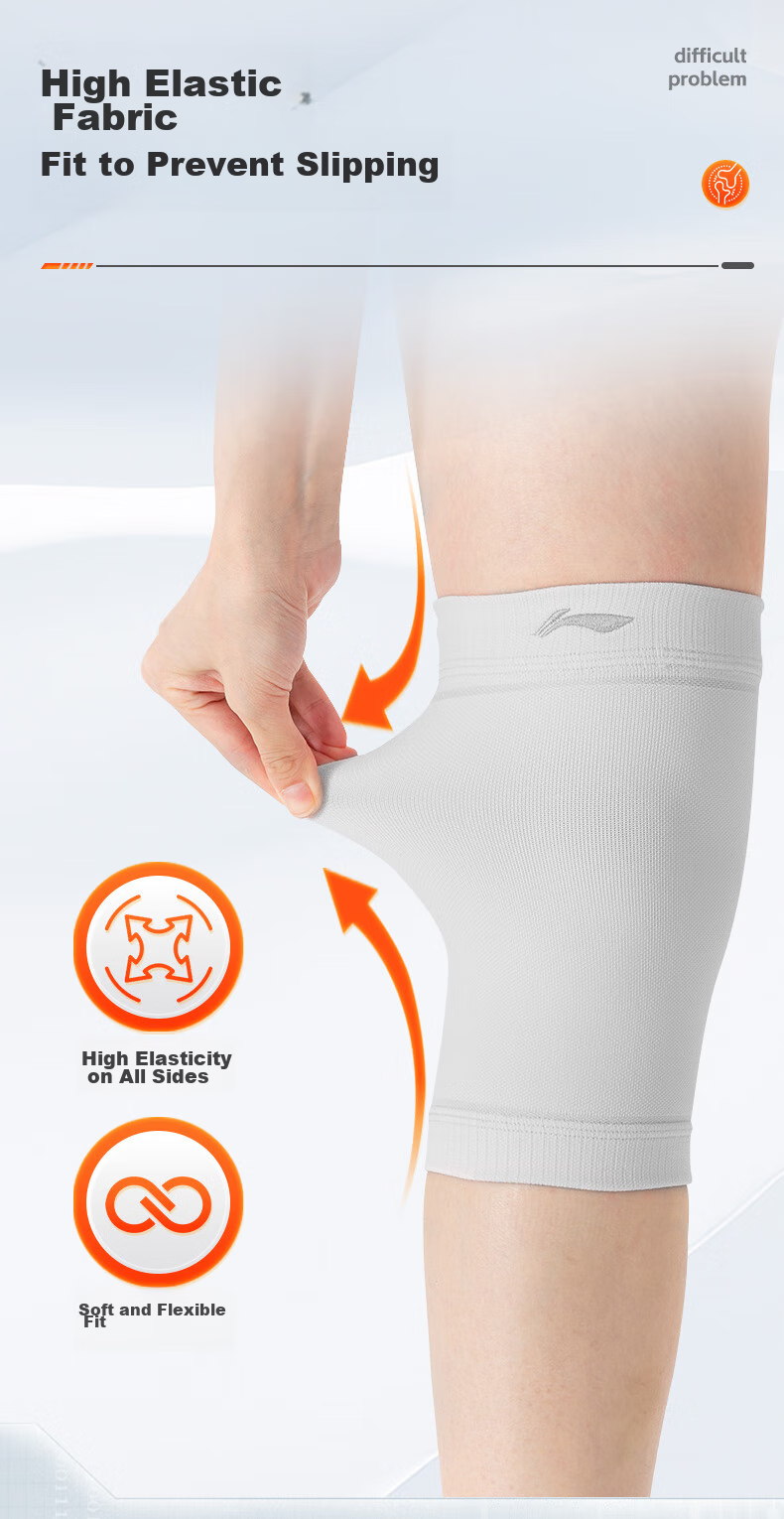 Li-Ning Knee Brace for Sports, Running, Warmth, Women's Cold Legs, Meniscus Injury, Specialized Knee Support for Basketball, Badminton, Patella Protection, Hiking 8