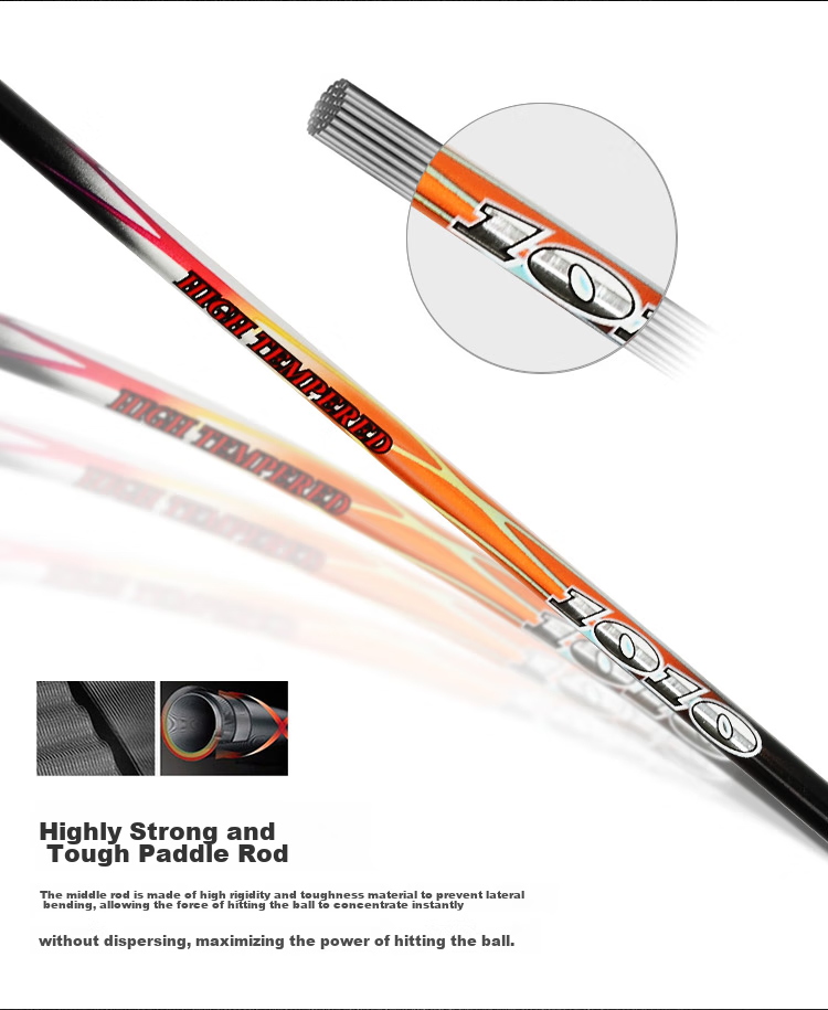 DHS Badminton Racket Pair Training Competition Adult Children Student Anti-Wear Groove Racket JS02 with 3 Shuttlecocks And Grip Tape 9