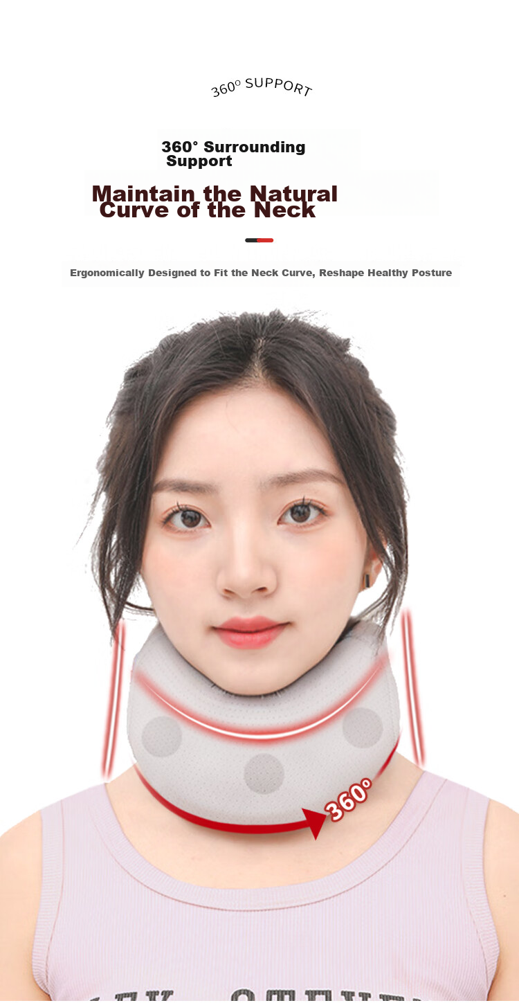 Guifeng Office Neck Support, Cervical Pillow, Anti-Forward Head Posture, Neck Protection, Forward Tilt Support, Breathable Cervical Pillow, Size M 5