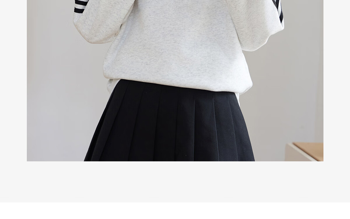 Halo Queen Women's Sweatshirt, Round Neck, Striped, Fashionable New Year Red, Casual Style, Loose-Fitting Top Jacket H143W1017 14