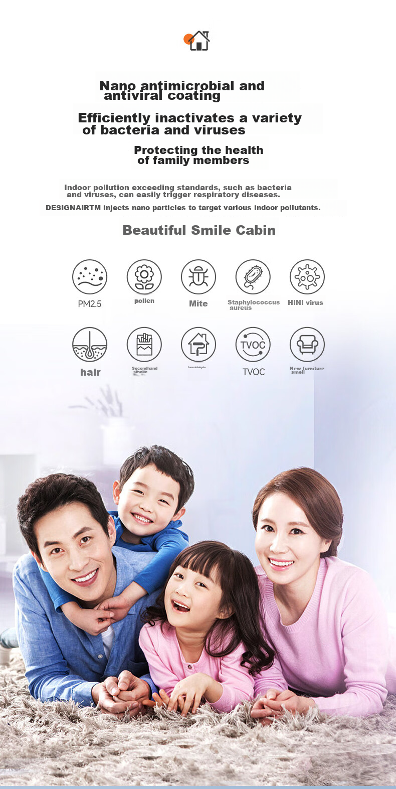 Dingzikonqi Compatible Air Purifier Filter for Haier Air Purifier, Formaldehyde Removal Filter, PM2.5 Smog Filter, KJ225F-HY01(Z/B) Composite Filter 4